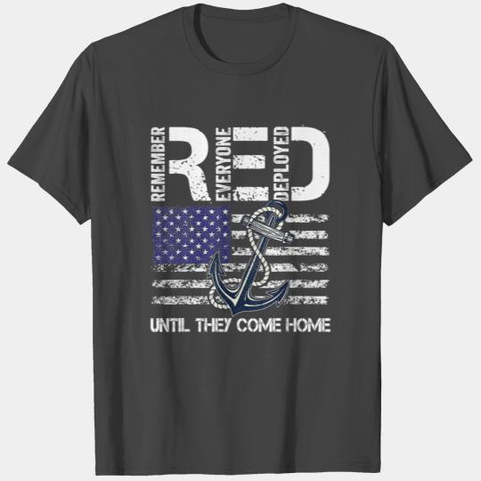 Red Friday Son Military Remember Everyone Deployed T Shirts