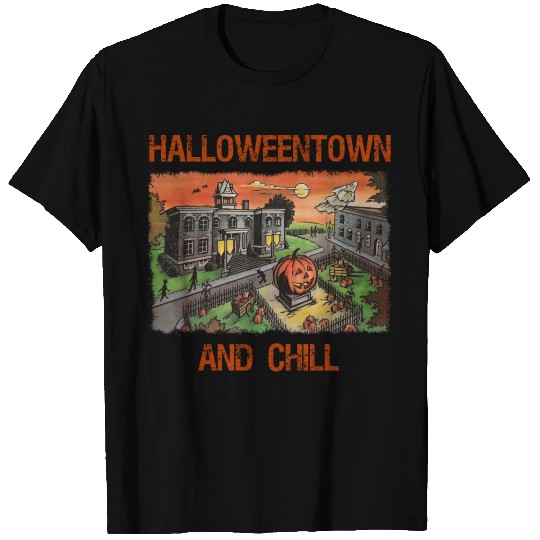 halloweentown and chill white T Shirts
