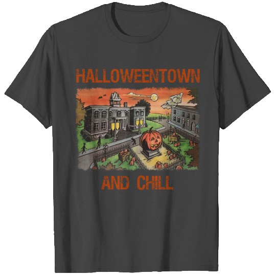 halloweentown and chill white T Shirts