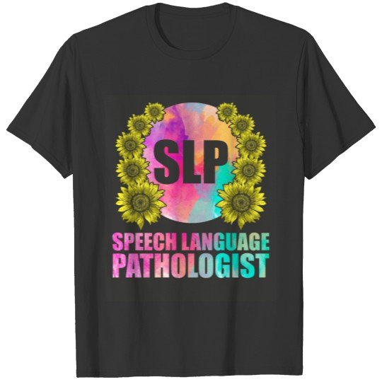 Speech Pathology Therapy Flower Autism Awareness T-shirt