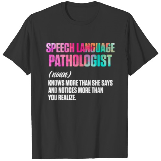 Speech Pathology Therapy Knows Autism Awareness T-shirt