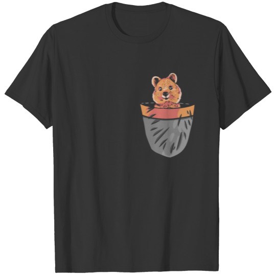 Pocket Quokka Wallaby Herbivore Animal Australia T-shirt