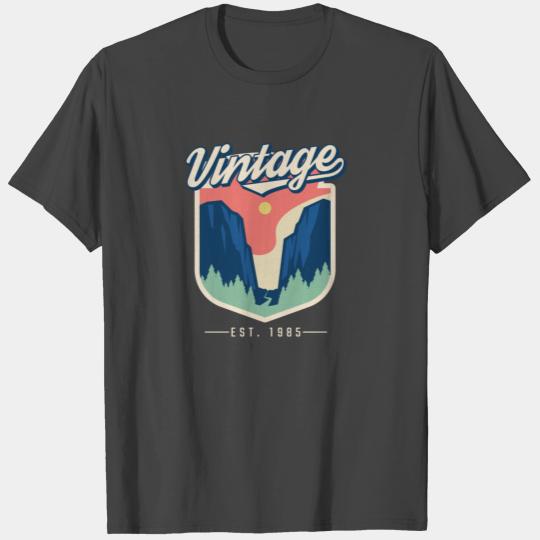1985 Vintage born in Retro age Birthday gift idea T Shirts