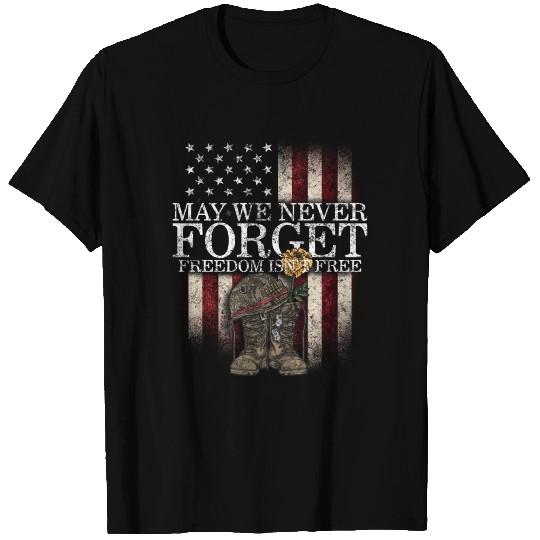 Veteran T Shirts, May We Never Forget, Veteran Gift,