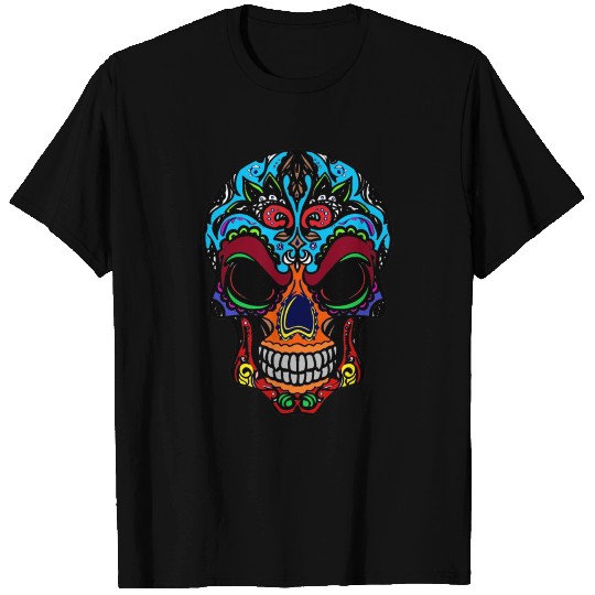 dead skull with floral T Shirts