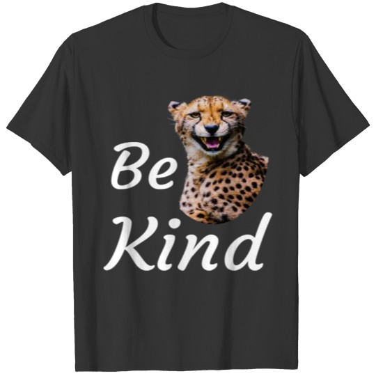Be Kind cheetah gentle design T-shirt