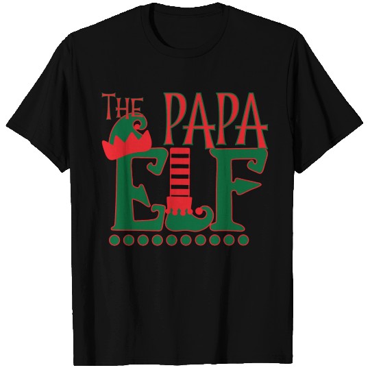 Matching Family Funny The Papa Elf Christmas T Shirts