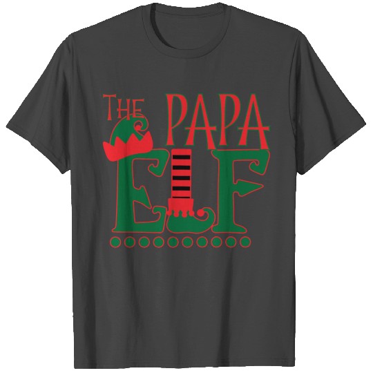 Matching Family Funny The Papa Elf Christmas T Shirts