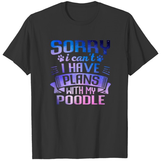 Cute Galaxy Poodle Dog Galaxy Space Dog T Shirts
