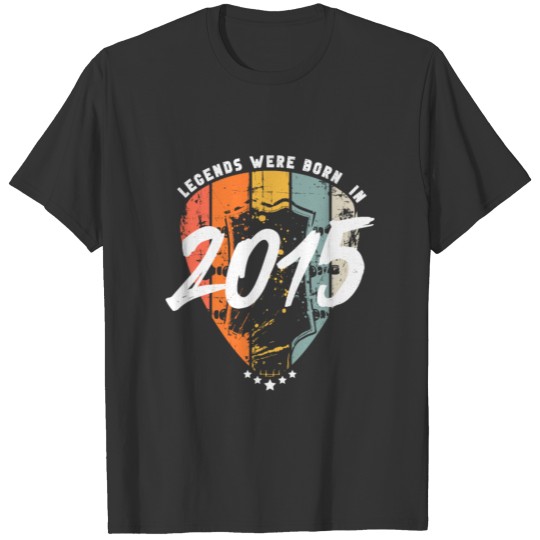 2015 Birthday Guitar Player Vintage T Shirts
