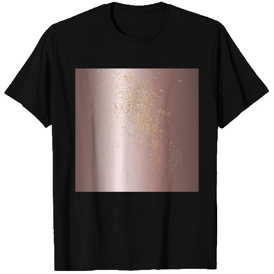 Rose Gold Glitter T Shirts