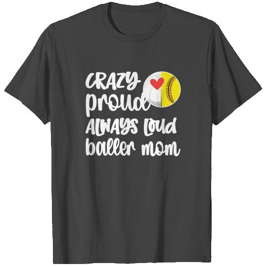 Softball Volleyball Player Mama Ball Baller Mom T Shirts