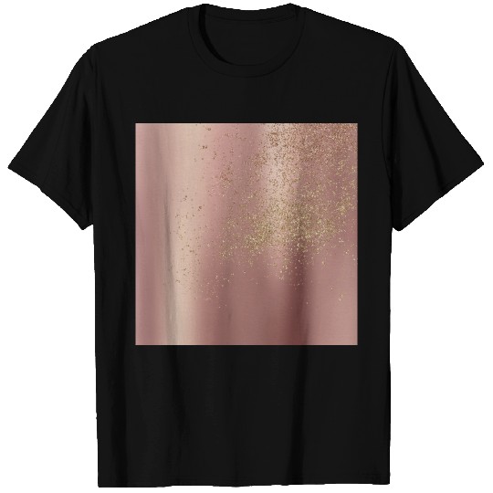 Pretty Chic Girly Rose Gold Glitter T Shirts