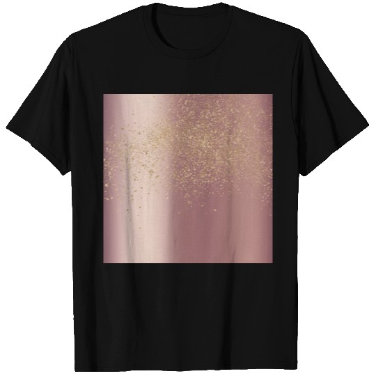 Rose Gold Sparkly Glitter Dust T Shirts