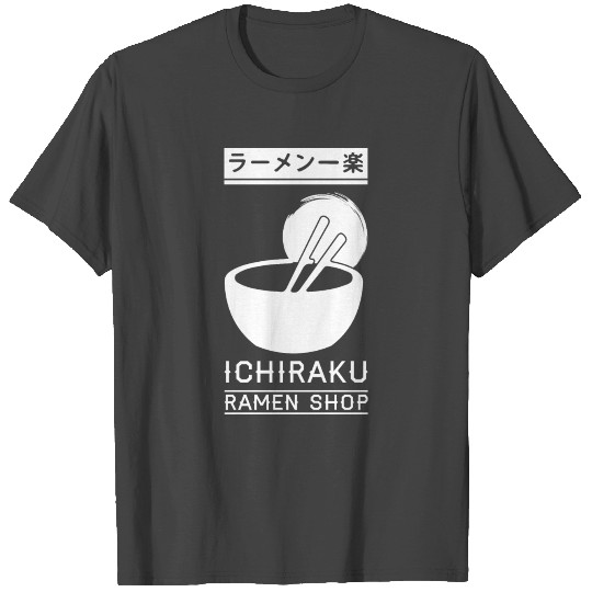 Ichiraku ramen shop Japan takeaway noodle soup T Shirts