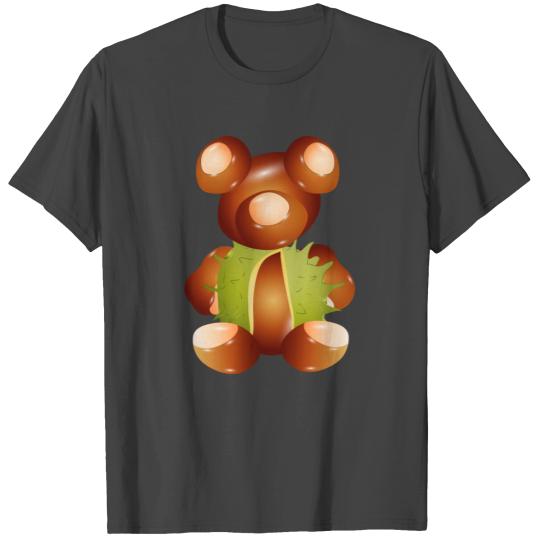 funny teddy bear made from chestnuts T Shirts