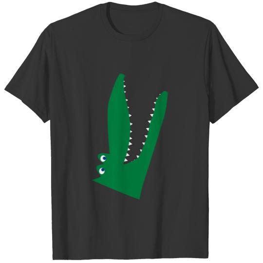 Top funny Crocodile Alligator Open Mouth Gift T-shirt