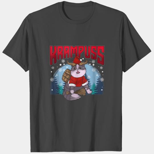 Krampuss Funny Krampus Cat AntiChristmas Kitten Pa T Shirts