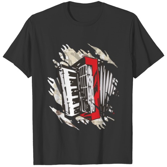 abstract accordion - music instrument T Shirts