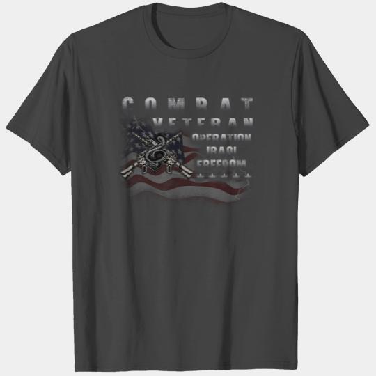 Combat Veteran T Shirts, Veteran Iraqi Military USA,