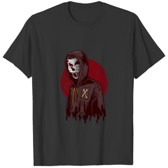 Horror Hooded Man T Shirts