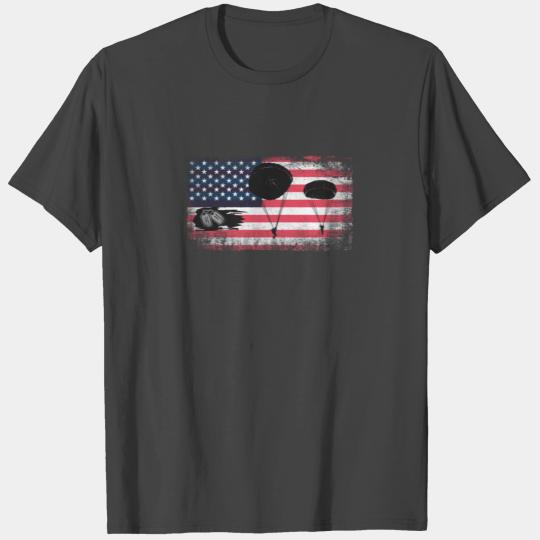 Airborne Infantry Paratrooper American Flag T Shirts