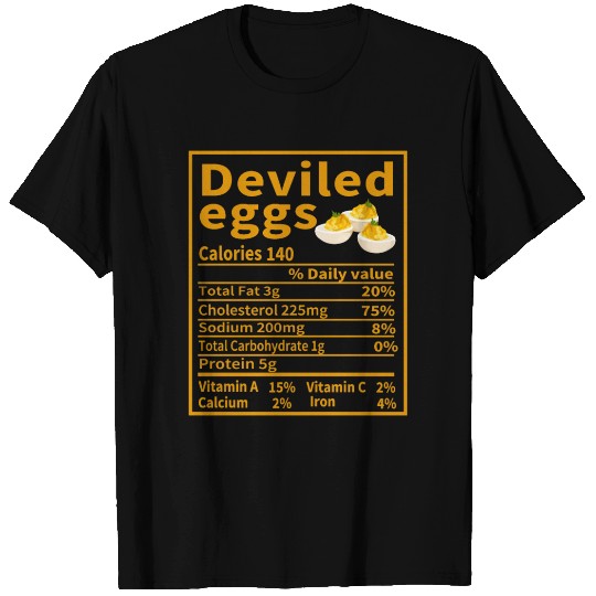 Deviled eggs Nutrition Facts Matching Family xmas T Shirts