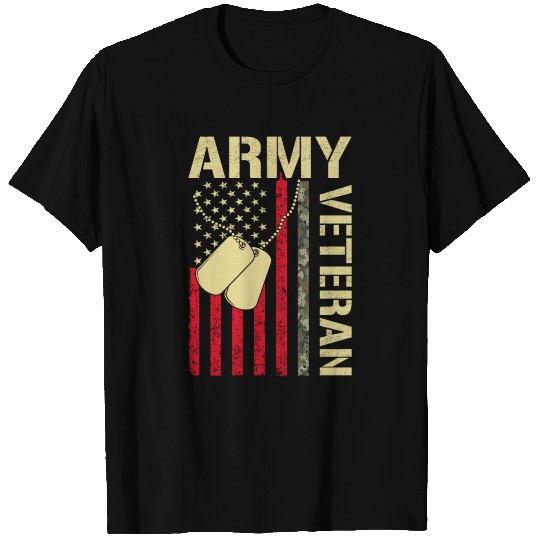 Proud Army Dad United States USA Flag Gift T Shirts