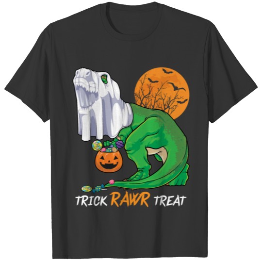 Trick Rawr Treat Dinosaur Trex Boys Toddler Hallow T Shirts