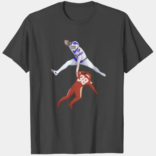 Josh Allen Hurdles a Chief vs Bills Hurdle T Shirts