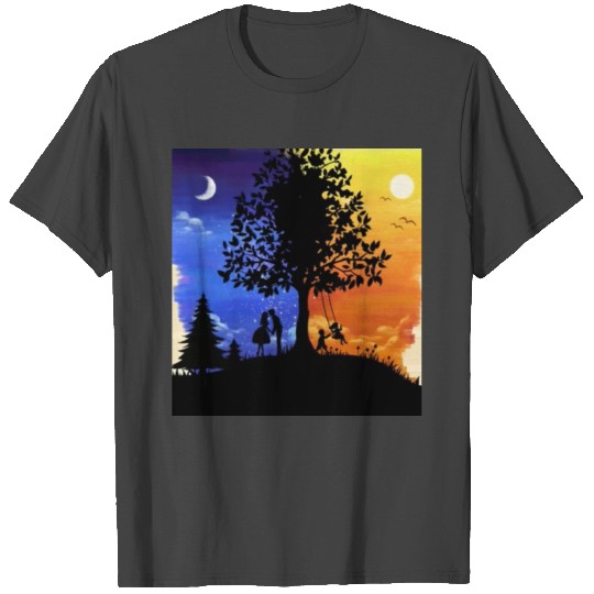 Sun and moon is nice design wears.accessories T Shirts