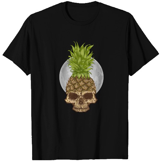 Pineapple Skull looks like a Scary Monster T Shirts