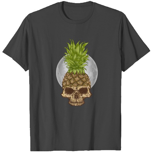 Pineapple Skull looks like a Scary Monster T Shirts
