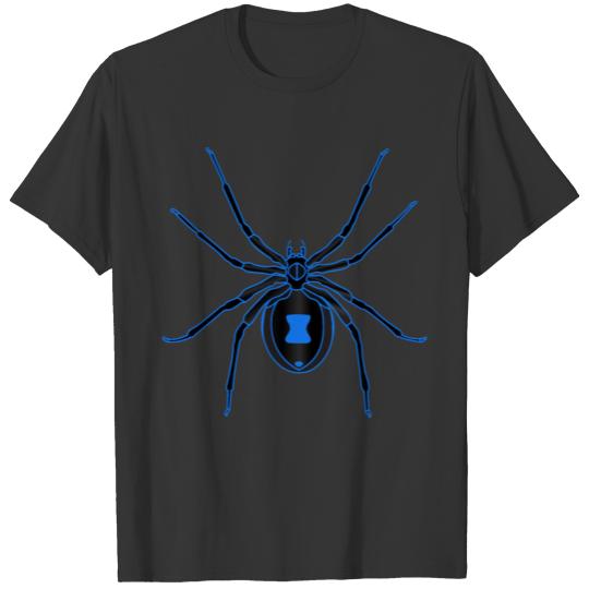 Black Widow Blue Design T Shirts