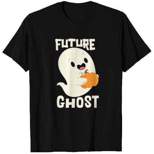 Future ghost cute halloween ghost holding pumkin T Shirts