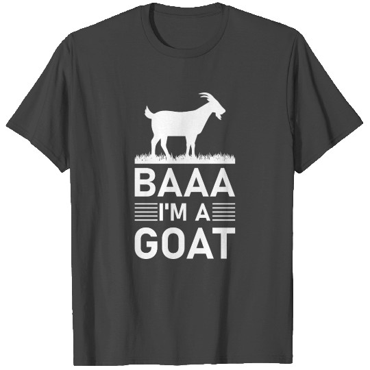 Baaa I'm a Goat Funny Halloween Party Animal T Shirts