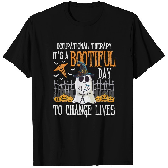 Halloween Occupational Therapy A Bootiful Day T Shirts