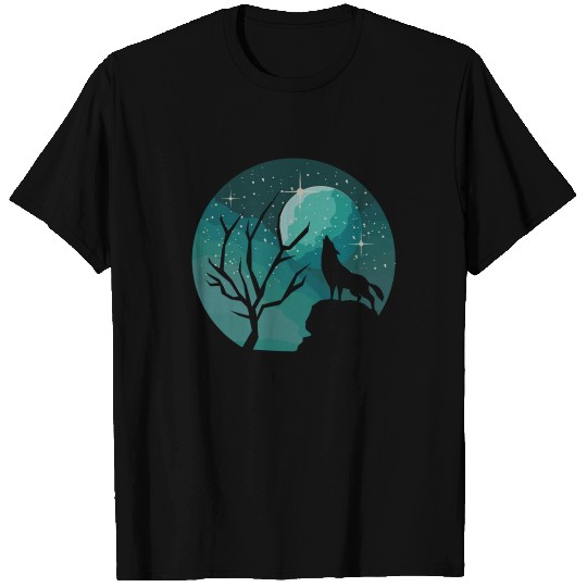 Howling Wolf Forest Animal Moon Nature Love T Shirts