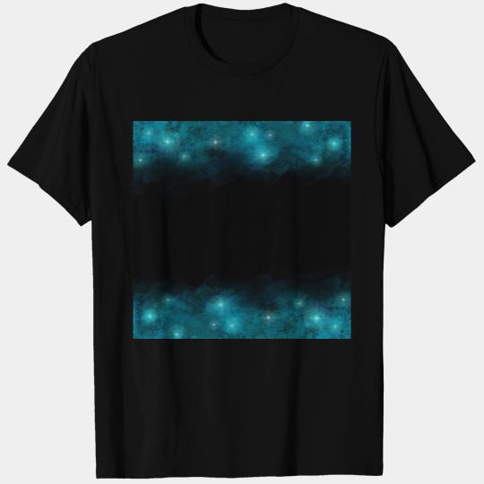Teal Galaxy Watercolor Universe T Shirts
