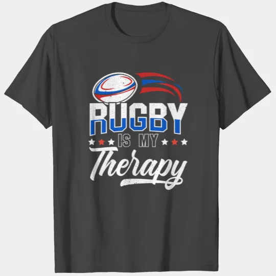 Rugby Is My Therapy | Funny Rugby Gift T Shirts