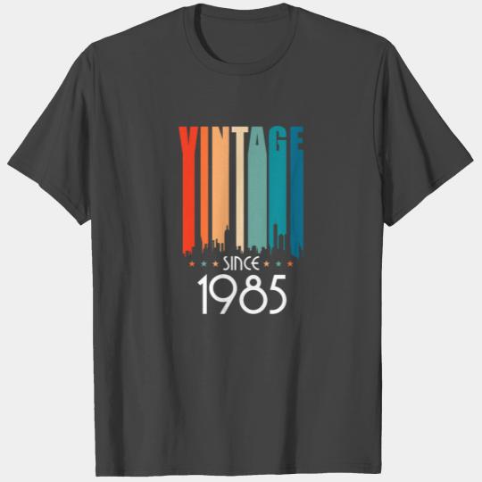 1985 Vintage born in Retro age Birthday gift idea T Shirts