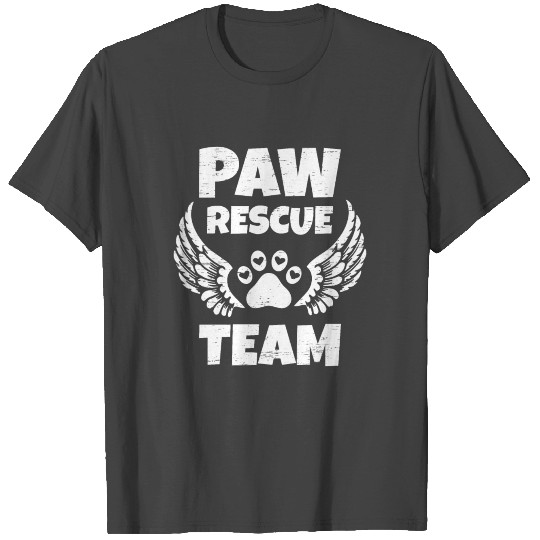 Dog Rescue Animal Rescue Paw Rescue Team T Shirts