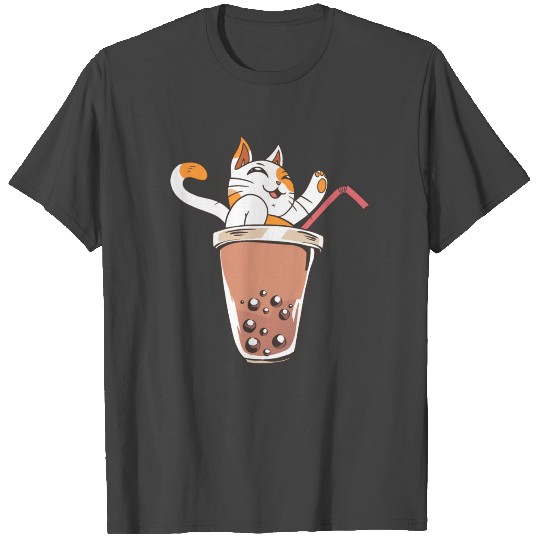 Corgi In The Bubble Tea Bubble Milk Tea Lover T Shirts