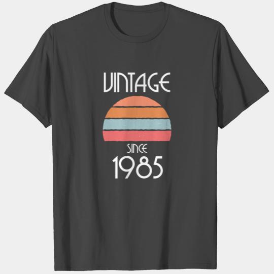 1985 Vintage born in Retro age Birthday gift idea T Shirts