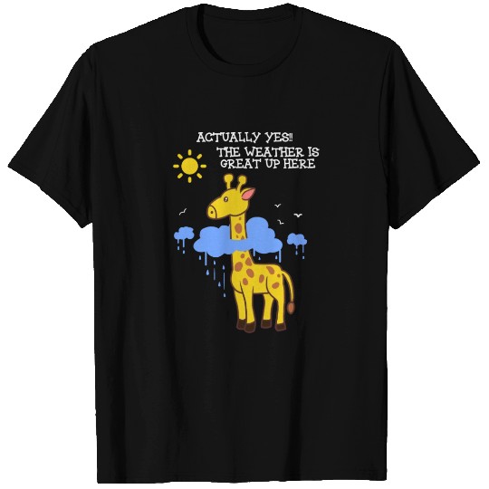 Storm Chaser Funny Cloud Giraffe Apparel T Shirts