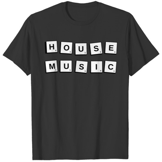House Music On Game Tiles T-shirt