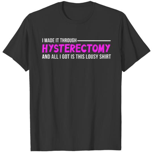 Uterine Funny Hysterectomy Medical Cancer Subscrip T-shirt