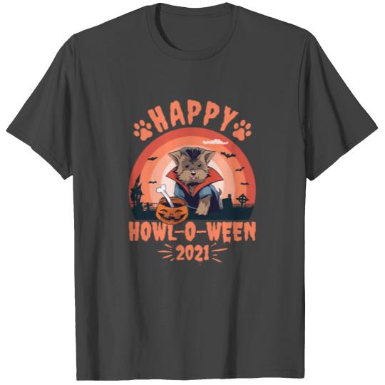 Happy Howl O Ween 2021 Yorkie T Shirts