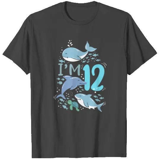 12th Birthday Under the Sea T Shirts