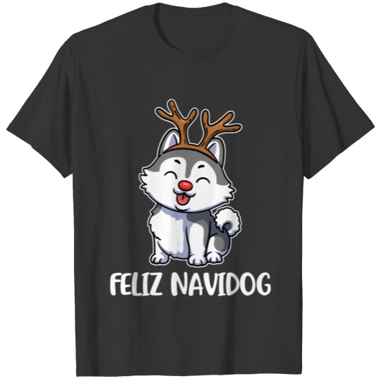 Siberian Husky Funny Christmas Dog Gift T Shirts
